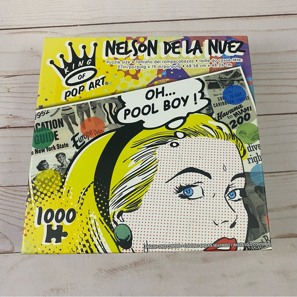 Nelson De La Nuez King Of Pop Art 1000 Piece Jigsaw Puzzle | Pool Boy Sealed